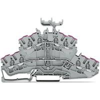 2002-2438 WAGO  TOPJOB S Series Grey, 2.5mm², 2-Level, Push In Termination, ATEX, CSA, IECEx
