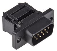 a-dsf-09lpiiifp ASSMANN WSW A-DSF 9 Way Right Angle Cable Mount D-sub Connector Plug, 2.54mm Pitch