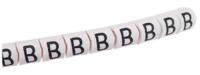 901-10402 HellermannTyton Helagrip Slide On Cable Marker, Black on White, Pre-printed "B", 1 → 3mm Cable,