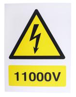 917-5440 RS PRO Electrical Hazard Warning Sign (English)