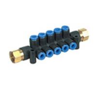 km12-06-02-6 SMC KM Series One-touch Fitting, Push In 6 mm to Rc 1/4, Threaded-to-Tube Connection Style