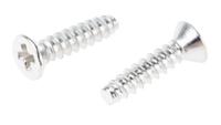 570-619 RS PRO Nickel Plated Steel Countersunk Head Self Tapping Screw, N°#4 x 1/2in Long 12.7mm Long