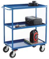 251-845 RS PRO 3 Shelf Steel Tray Trolley, 500 x 900mm, 350kg Load