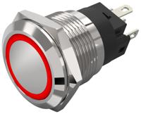 82-51512114 EAO 82 Series Illuminated Illuminated Push Button Switch, Latching, Panel Mount, 19mm Cutout, SPDT, Red LED, 240V,