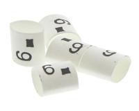 trsa-1019c16 TE Connectivity Heat Shrink Cable Markers, White, Pre-printed "6", 1 → 3mm Cable, TRSA-1019/C/1/6