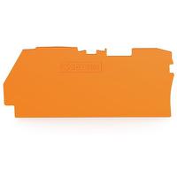 2104-1292 WAGO TOPJOB S Series End and Intermediate Plate for Use with DIN Rail Terminal Block