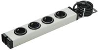 0600x00042031 Bodo Ehmann Type F - German Schuko 4 Gang Power Distribution Unit, 1.5m Cable, 16A, 250 V ac