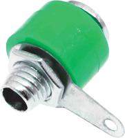208-0296 RS PRO Green Female Banana Socket, 4 mm Connector, Solder Termination, 19A, 30V, Nickel Plating