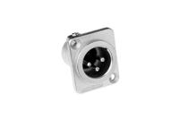 ac3mdz Amphenol Industrial Chassis Mount XLR Connector, Male, IP40, 133 V, 3 Way, Silver Plating