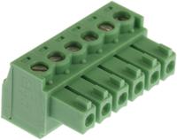 1803617 Phoenix Contact, 3.81mm Pitch, MC 1.5/ 6-ST-3.81, 6 Way, , Pluggable Terminal Block, Plug, Cable Mount, Screw