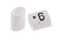 trsa-1019c19 TE Connectivity Heat Shrink Cable Markers, White, Pre-printed "9", 1 → 3mm Cable, TRSA-1019/C/1/9