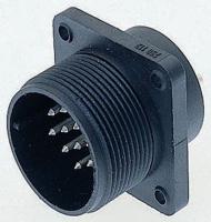 933063100-cm-02-e-20-29-p Hirschmann, CM 17 Way Surface Mount MIL Spec Circular Connector PlugBlack, Pin Contacts,Shell Size 20, Screw Coupling,