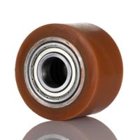 1698-cc LAG Orange Polyurethane Abrasion Resistant, High Load Capacity, Laceration Resistant, Non-Marking Trolley Wheel, 500kg