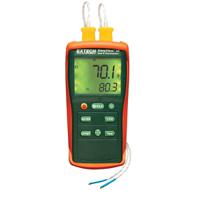 ea10 Extech EA10 Handheld Thermometer for Temperature measurement Use, K Probe, 2 Input(s), +1999°F Max, ±0.3 % Accuracy