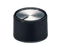 a1320260 OKW 20mm Black Potentiometer Knob for 6mm Shaft Round Shaft, A1320260