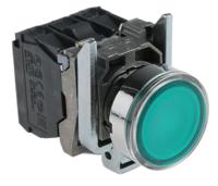 xb4bw33b5 Schneider Electric Harmony XB4 Series Illuminated Push Button, Spring Return, Panel Mount, 22mm Cutout, SPDT, Green