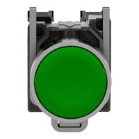 xb4ba35 Schneider Electric XB4 Series Push Button, Spring Return, Panel Mount, 22mm Cutout, 1NO + 1NC, 600V, IP66, IP67, IP69,
