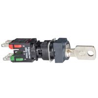 xb6cgh5b Schneider Electric Key Switch Selector Switch - (1 NO + 1 NC) 16mm Cutout Diameter 3 Positions