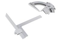 235-7550 RS PRO 180° Metric  Vernier  Bevel Protractor, 150 mm Stainless Steel Blade