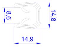 175-2567 RS PRO Black EPDM Edge Protection, 20m