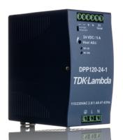 dpp-120-24-1 TDK-Lambda DPP120 Switched Mode DIN Rail Power Supply, 93 → 132 V ac, 180 → 264 V ac / 210 → 370V