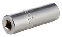 01640028 STAHLWILLE 1/4 in Drive 7/16in Deep Socket, 12 point, 50 mm Overall Length