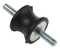 162-3235 RS PRO M6 Anti Vibration Mount, Male to Male Bobbin with 22kg Compression Load