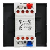 nu320354s Schneider Electric Anthracite Rocker Switch, 2 Gang, New Unica