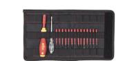 36068 Wiha Phillips, Pozidriv, Slotted, Torx Bit Holder Screwdriver, 16-Piece