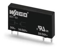 857-161 WAGO 857 Series Solid State Relay, 3 A Load, Plug-In Mount, 24 V dc Load, 30 V dc Control
