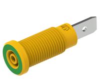 228-2-i-jv Electro PJP Green/Yellow Female Banana Socket, Plug In Termination, 10A, 600V