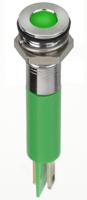 134-5535 RS PRO Green Panel Mount Indicator, 2V dc, 8mm Mounting Hole Size, Faston, Solder Lug Termination, IP67