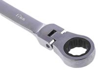 487-218 RS PRO Combination Ratchet Spanner, 17mm, Metric, Double Ended