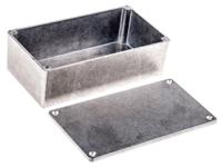 1590p1 Hammond 1590 Series Natural Die Cast Aluminium Enclosure, IP54, Natural Lid, 153 x 83.1 x 50.4mm