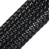 06240004010 SES Sterling Expandable Braided PET Black Cable Sleeve, 6mm Diameter, 100m Length