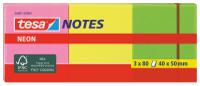 56001-00000-00 Tesa Green, Orange, Pink, Yellow Sticky Note, 100 Notes per Pad, 50mm x 40mm