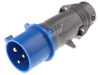 0-527-42 Legrand, HYPRA IP44 Blue Cable Mount 2P + E Industrial Power Plug, Rated At 32A, 230 V