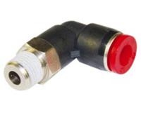 c01471038 Norgren PNEUFIT Series Elbow Threaded-toTube Adaptor, R 3/8 to Push In 10 mm, Threaded-to-Tube Connection Style
