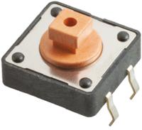 430456073736 Wurth Elektronik Pink Button Tactile Switch, SPST 50 mA @ 12 V dc 3.8mm Through Hole