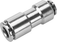 npqh-d-q6-q4-p10 Festo NPQH Series Reducer Nipple, Push In 6 mm to Push In 4 mm, Tube-to-Tube Connection Style, 578329