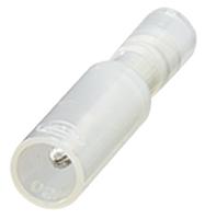 hc-pc-2005-m-clear Nichifu, PC Insulated, Clear Crimp Bullet Connector, 0.5mm² to 0.75mm², 20AWG to 18AWG, 5.1mm Bullet diameter Male