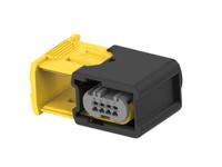 2-2366768-1 TE Connectivity, Heavy Duty Sealed Connector Series Automotive Connector Socket Grey Cable Mount 4 Way, Wire
