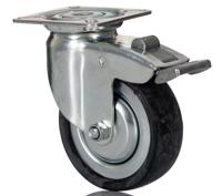 2477dyk075p40 Tente Braked Swivel Castor Wheel, 55kg Capacity, 75mm Wheel