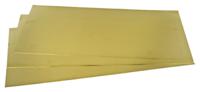 841-1906 RS PRO Brass Metal Sheet 600mm x 300mm, 0.45mm Thick