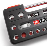 sldbox112pb Facom 21-Piece Metric 1/2 in Standard Socket Set with Ratchet, 12 point