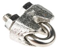 183-5891 RS PRO Stainless Steel 3mm Diameter Wire Rope Clamp
