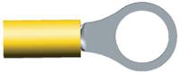 324075 TE Connectivity, PIDG Insulated Ring Terminal, M5 (#10) Stud Size, 0.1mm² to 0.3mm² Wire Size, Yellow