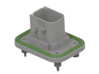 2-2378180-1 TE Connectivity 2-23781 Series Vertical Panel PCB Header, 7 Contact(s), 6 mm Pitch, 2 Row, Shrouded