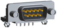 5747840-5 TE Connectivity Amplimite HD-20 9 Way Right Angle Through Hole D-sub Connector Plug, 2.74mm Pitch, with 4-40 UNC Female