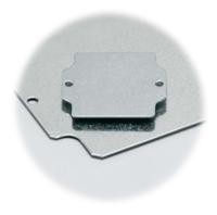 pm-2540-mounting-plate Fibox Steel Mounting Plate, 383mm W, 231mm L for Use with EURONORD